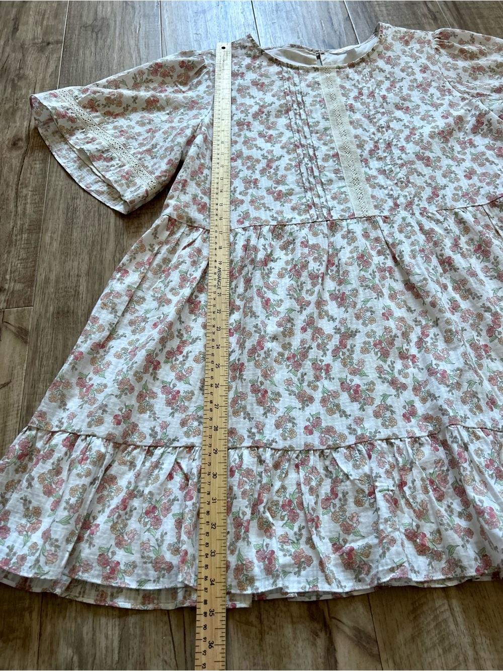 Jillian Harris 🩷 White floral Cotton dress flower dainty romantic summer beachy - Picture 8 of 9